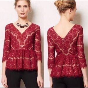 Lace Anthropologie Maeve top